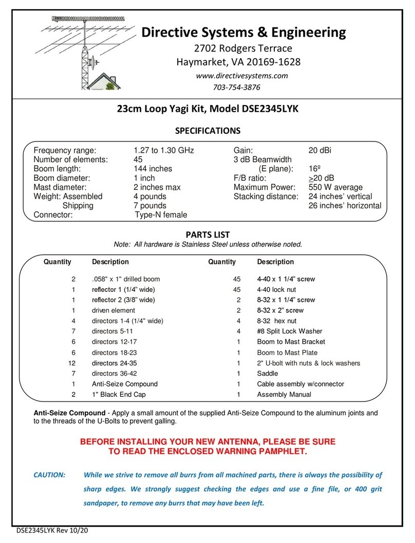 Directive Systems & Engineering DSE2345LYK User manual Directive Systems & Engineering DSE2345LYK User manual