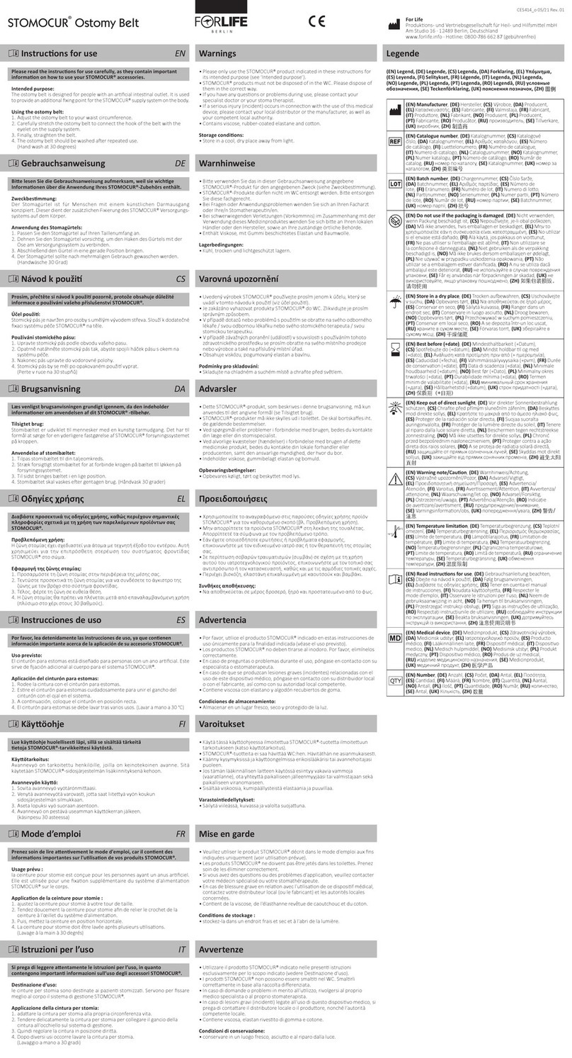 FORLIFE STOMOCUR Instructions for use