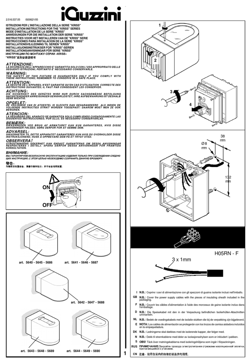 iGuzzini KRISS Series User manual
