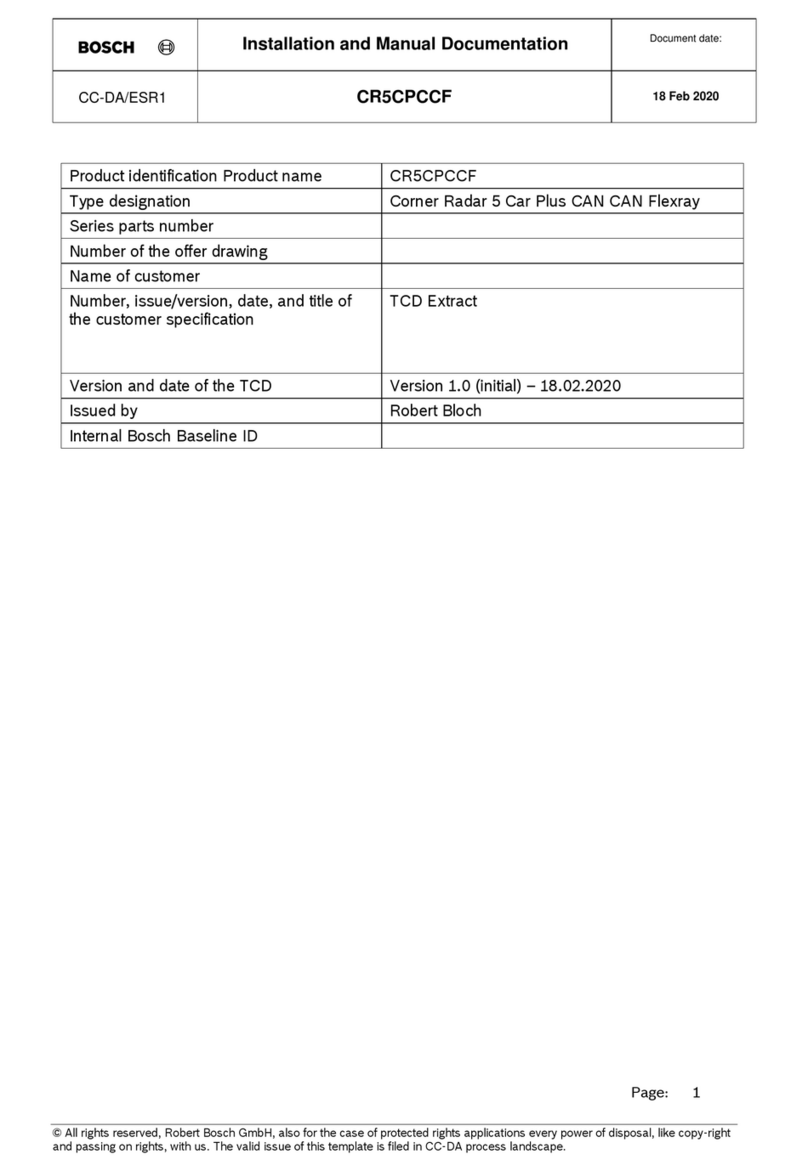 Bosch CR5CPCCF Installation and manual