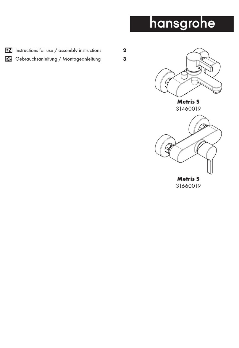 Hans Grohe Metris S 31460019 Instructions for use/assembly instructions