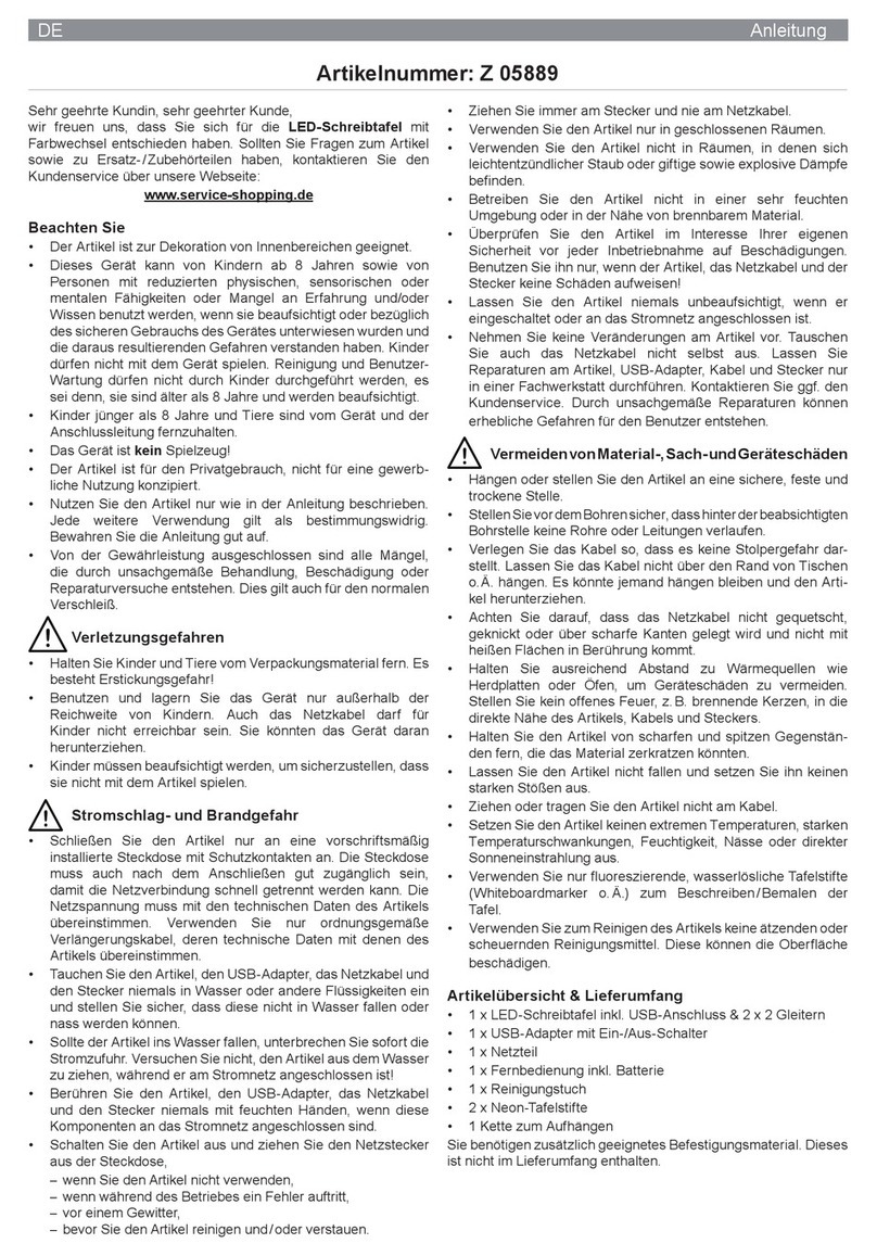 DS Produkte NLT4060-B instructions