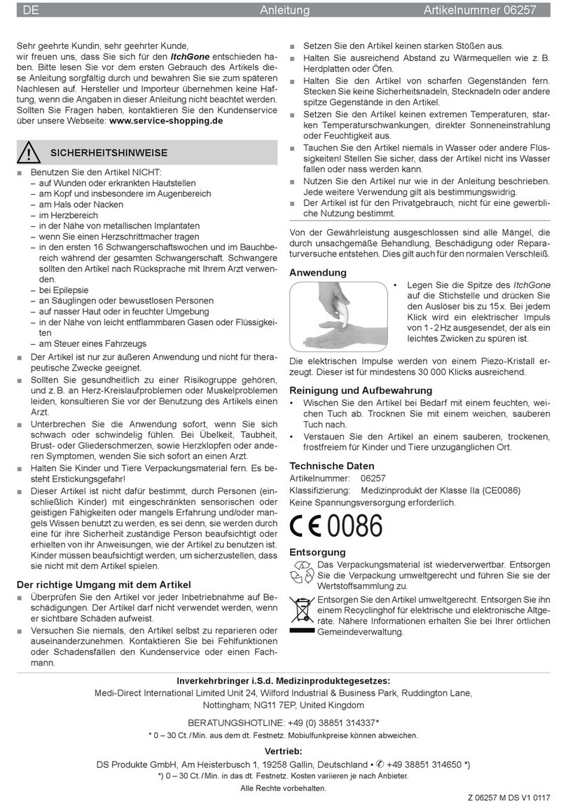 DS Produkte ItchGone instructions