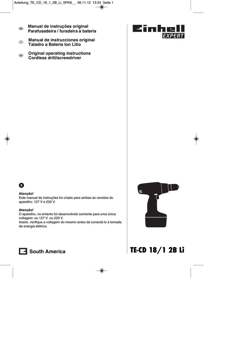 EINHELL Expert TE-CD 18/1 2B Li Original operating instructions