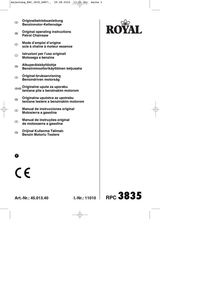 Royal RPC 3835 Original operating instructions