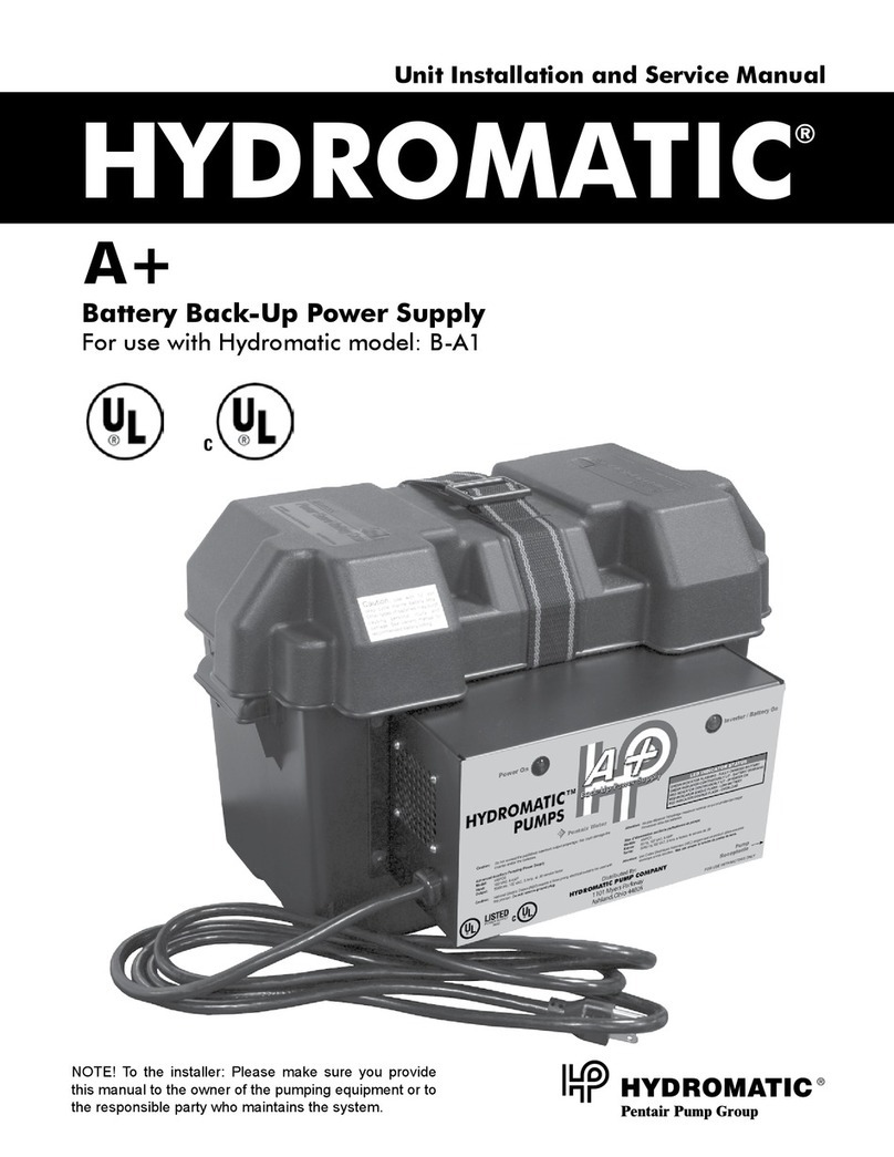 Hydromatic A+ Installation and service manual