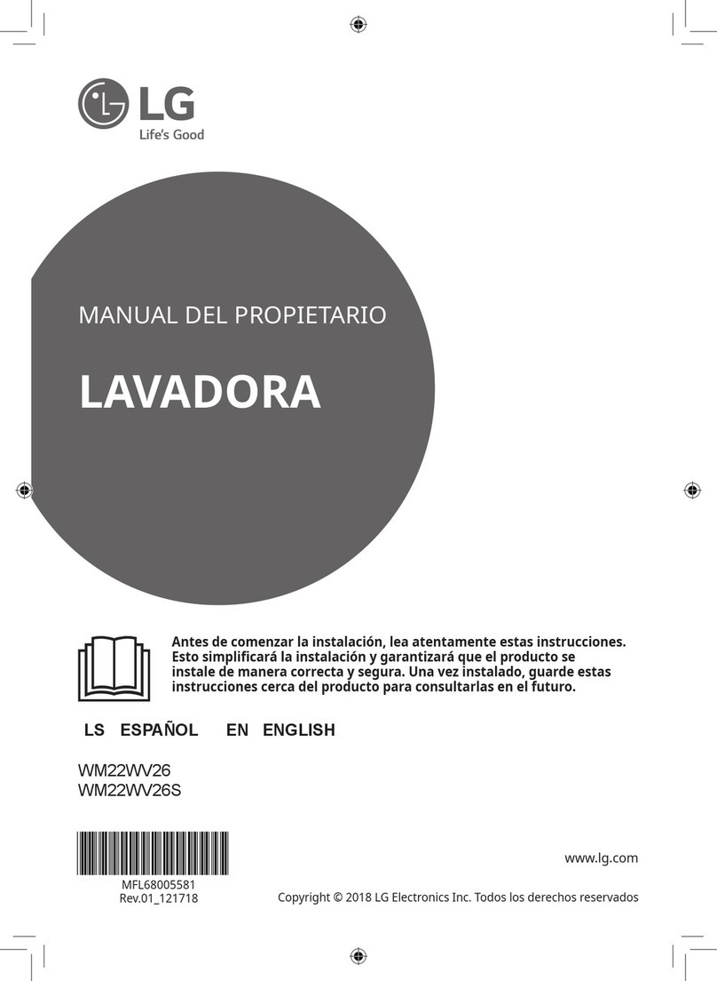 LG WM22WV26 User manual