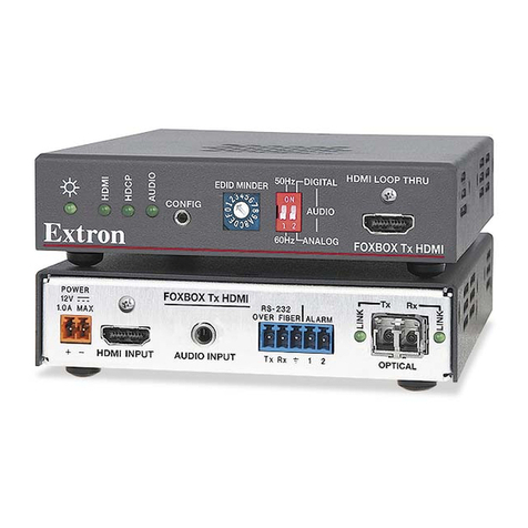 Extron electronics FOXBOX HDMI User manual Extron electronics FOXBOX HDMI User manual
