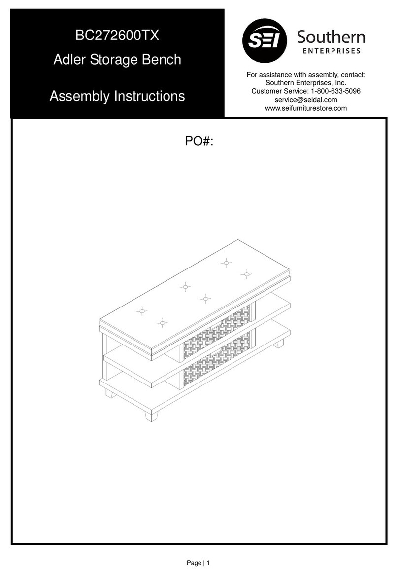 SEI BC272600TX Assembly instructions