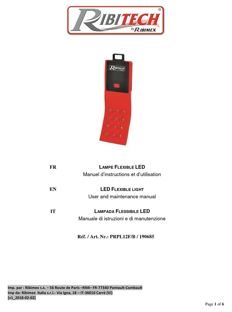 Ribimex Ribitech PRPL12F/B Operating instructions