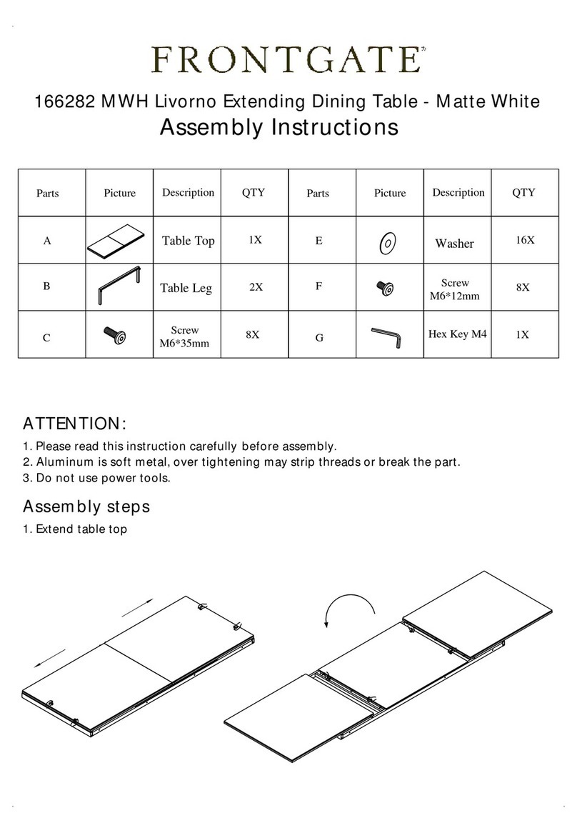 Frontgate Livorno 166282 MWH User manual