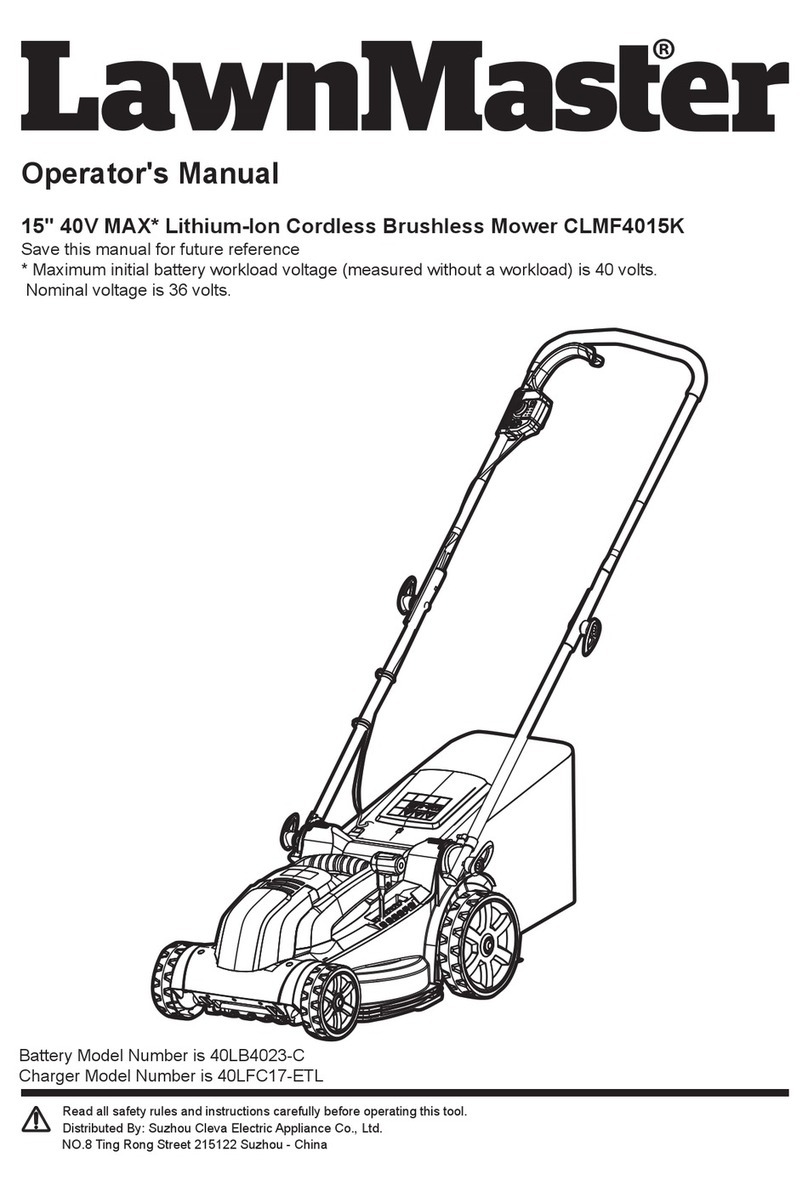 LawnMaster CLMF4015K Operator's manual