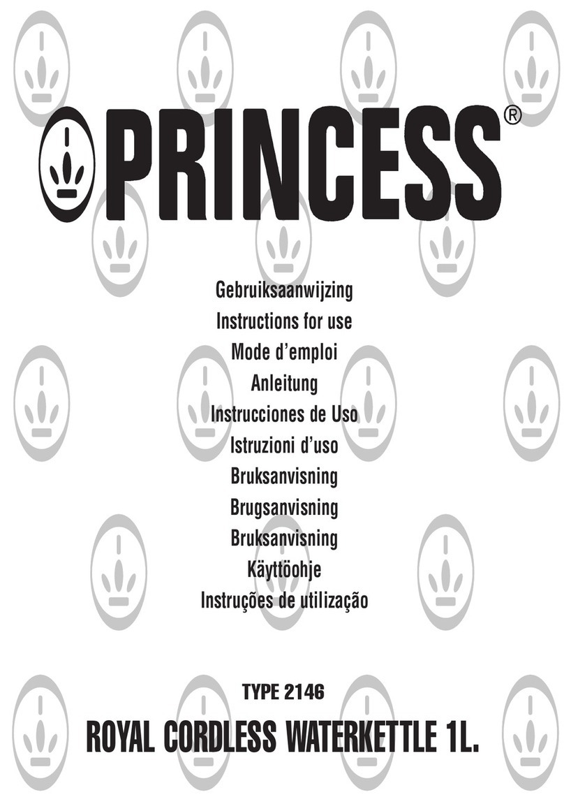 Princess 2146 User manual