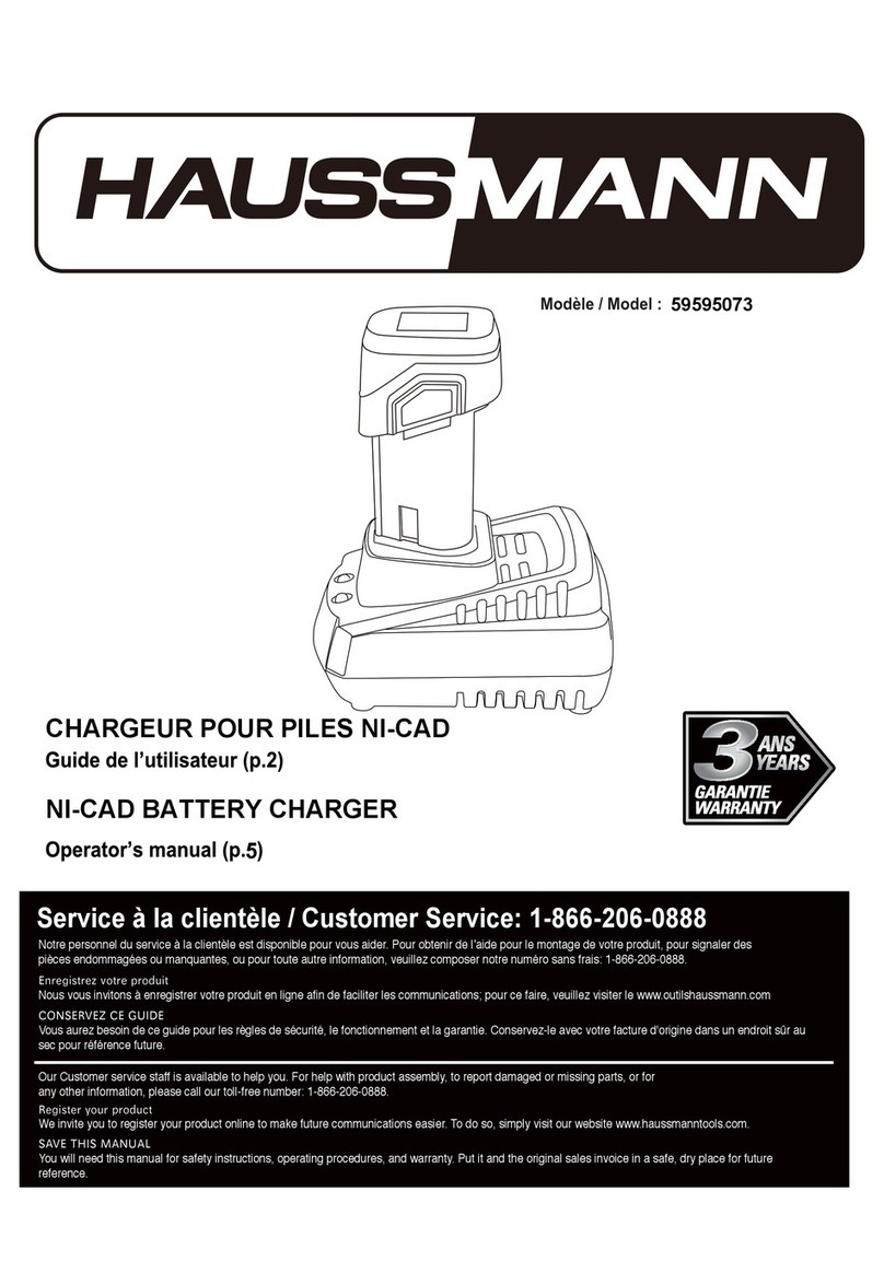 Haussmann 59595073 Operator's manual