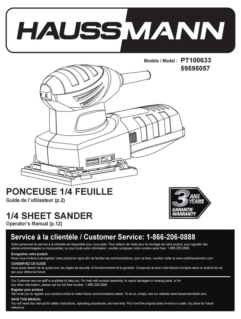 Haussmann PT100633 User manual Haussmann PT100633 User manual