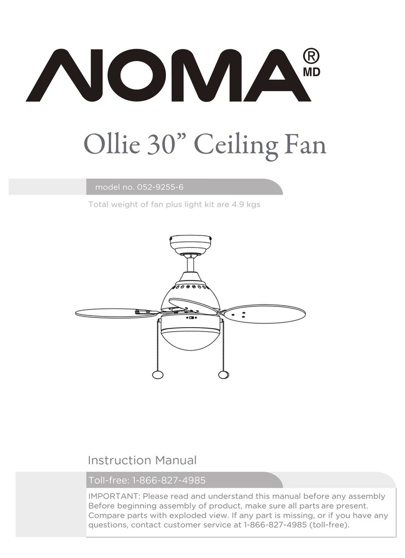 NOMA OLLIE 052-9255-6 instruction manual