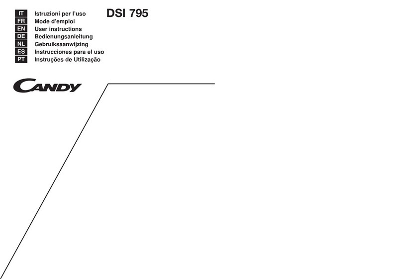 Candy DSI 795 User instructions