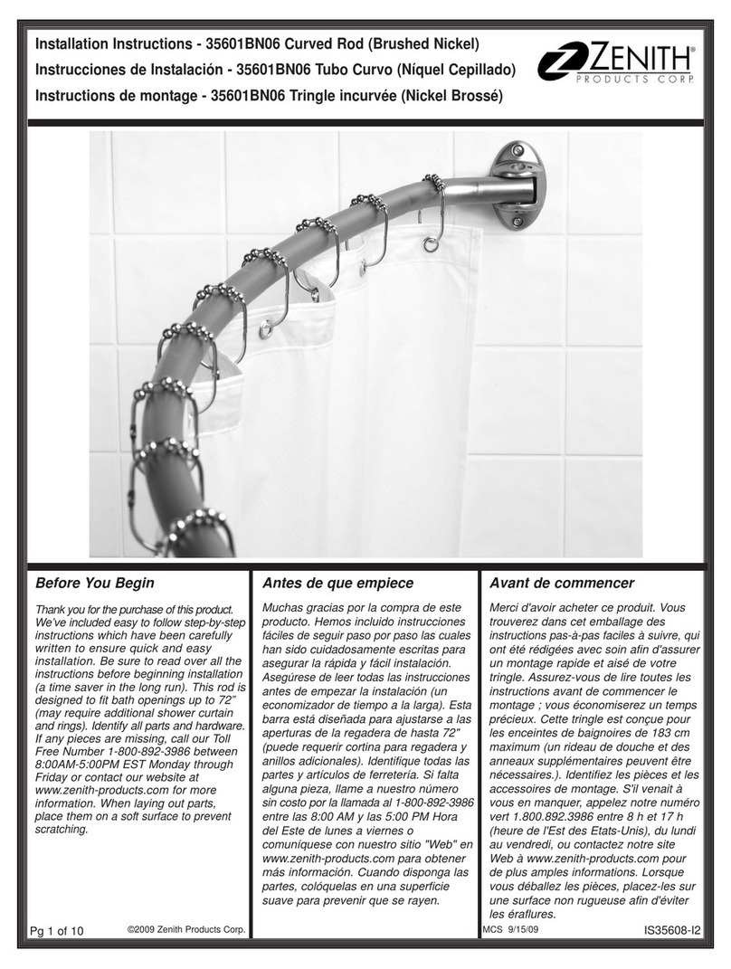 Zenith 35601BN06 installation instructions