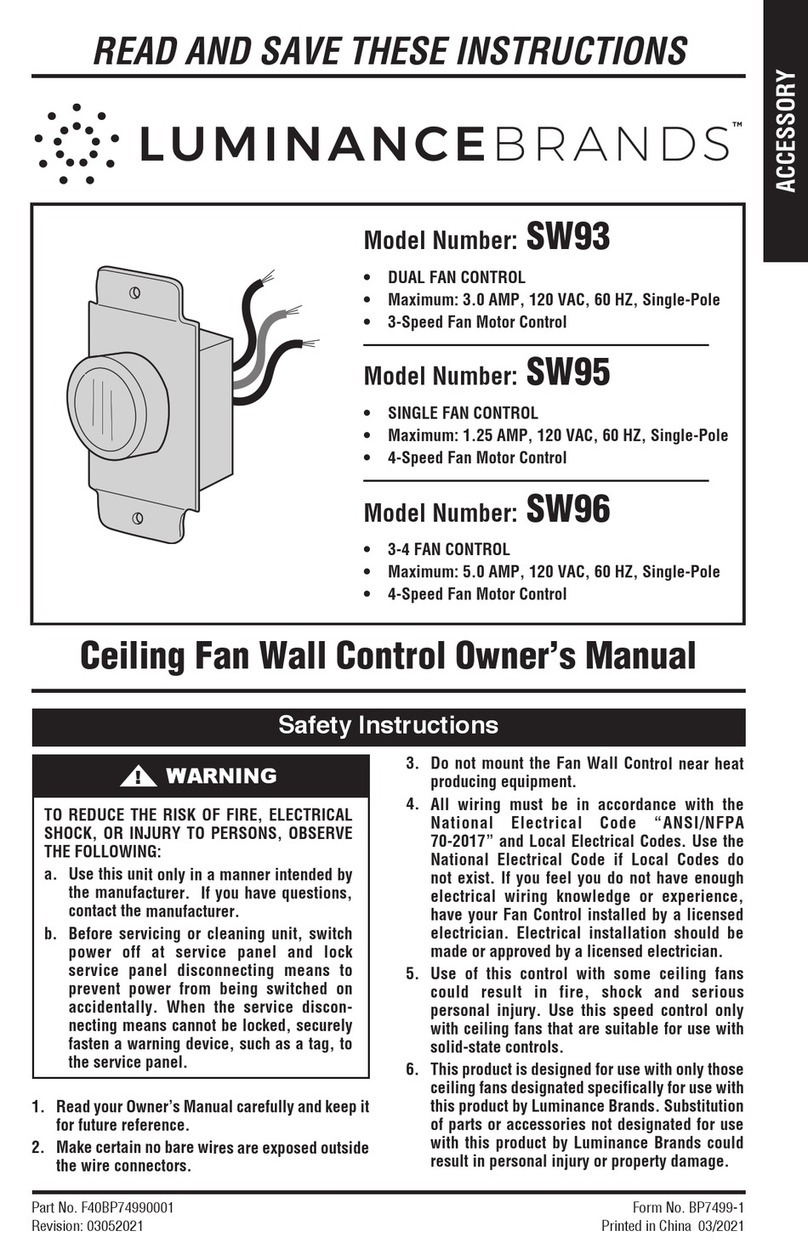 Luminance Brands SW93 owner's manual