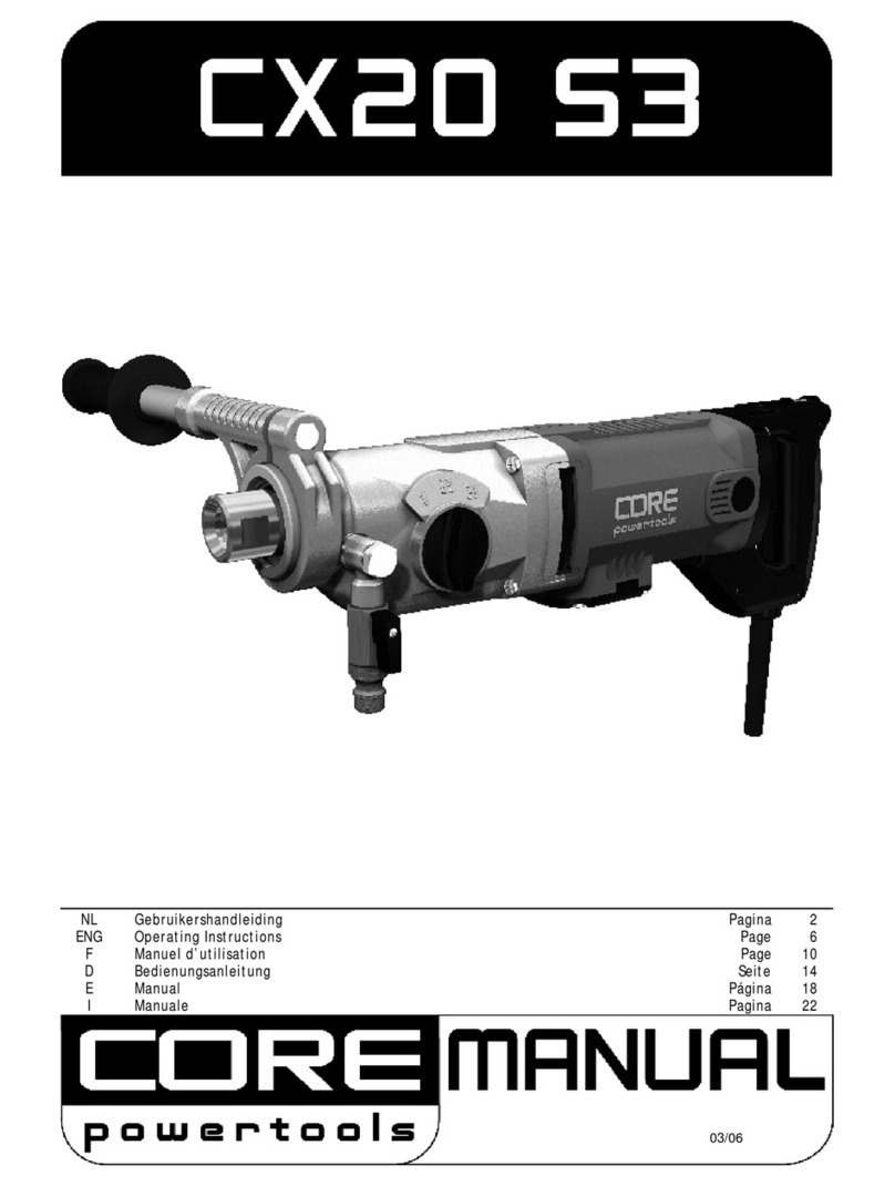 CORE powertools CX20 S3 manual