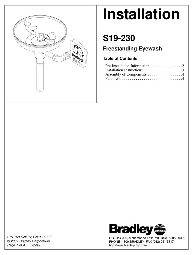 Bradley S19-230 User manual