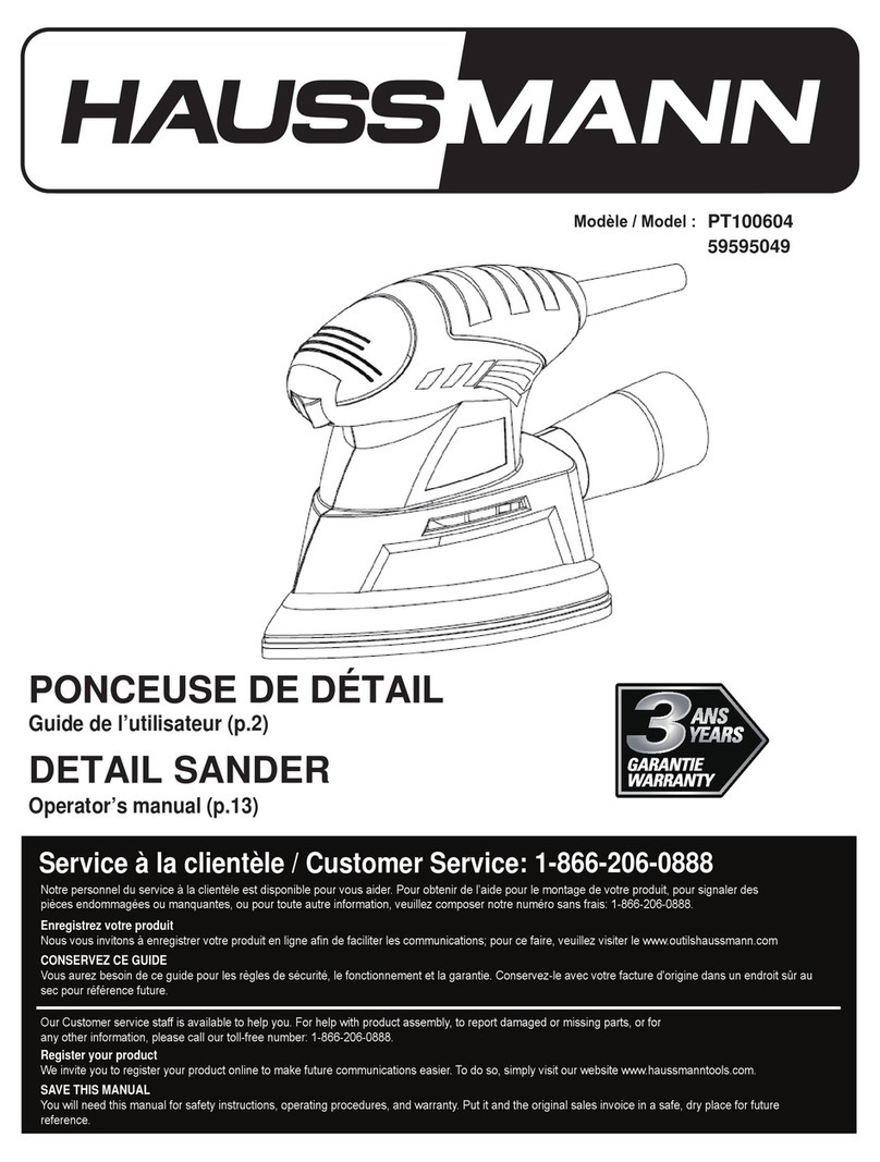 Haussmann PT100604 Operator's manual