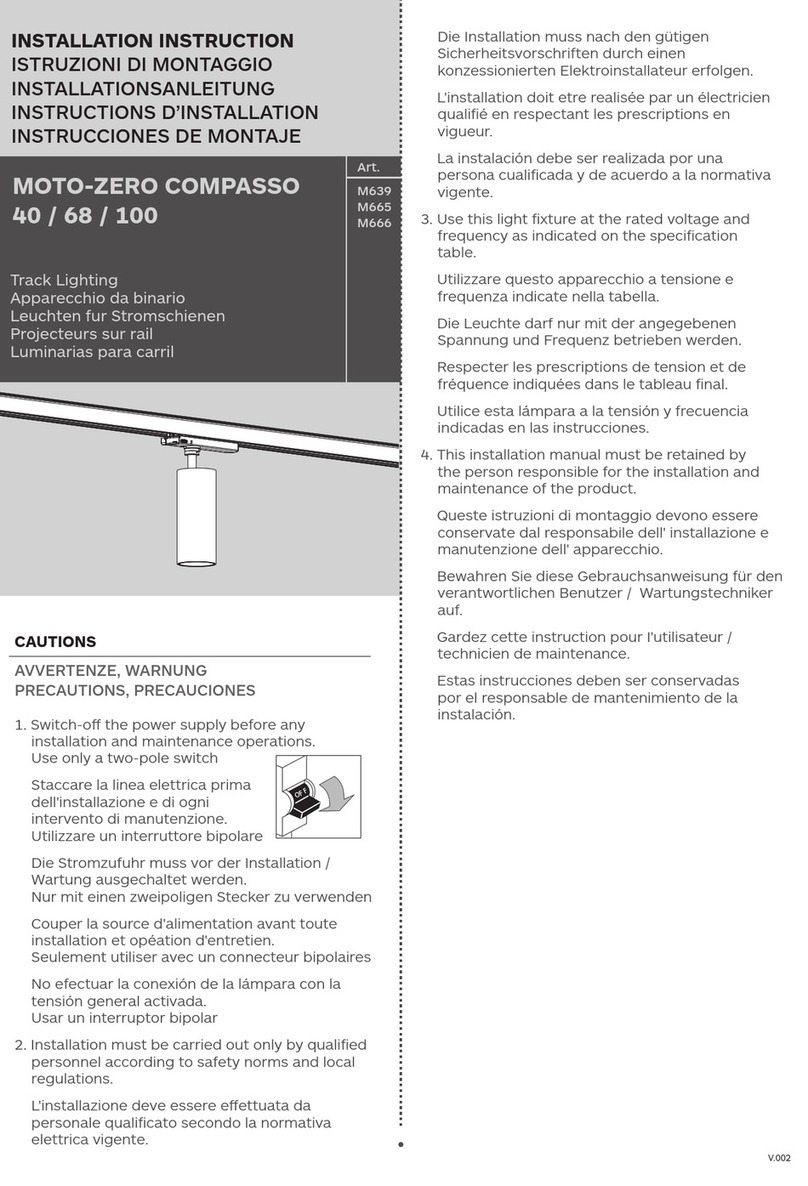 FormaLighting MOTO-ZERO COMPASSO 40 User manual