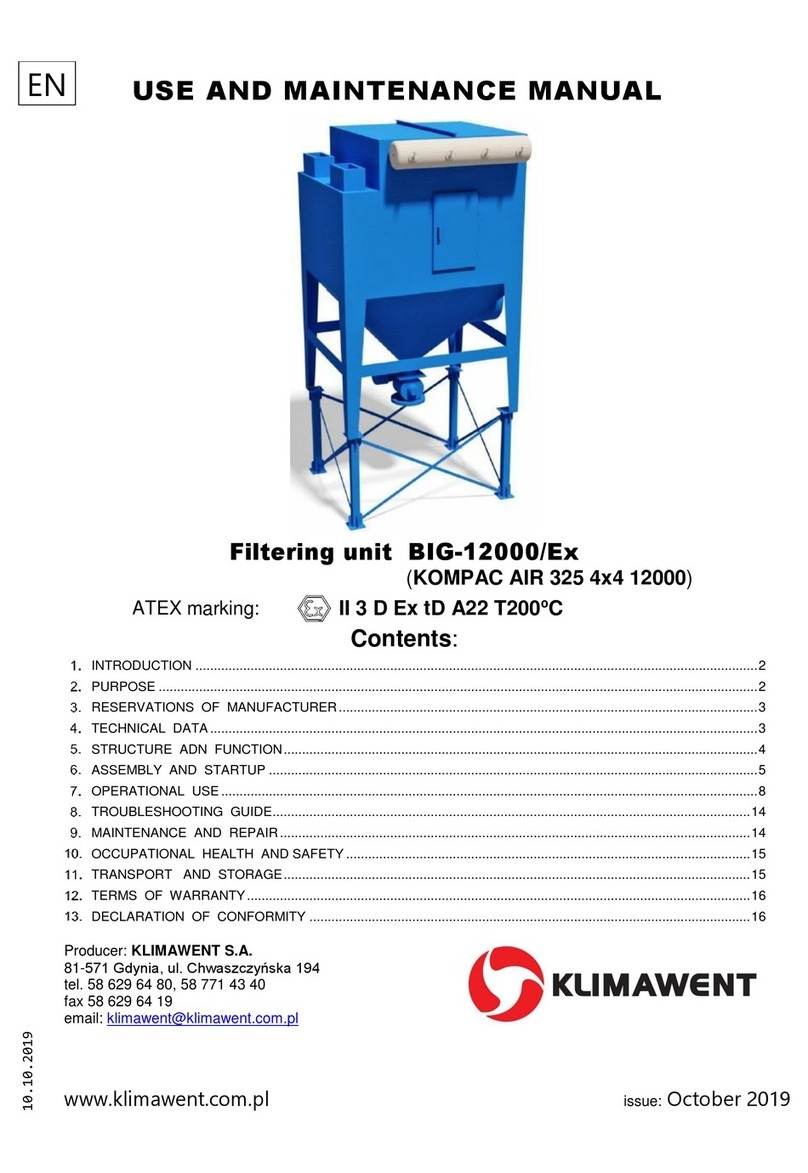 Klimawent BIG-12000/Ex Use and maintenance manual Klimawent BIG-12000/Ex Use and maintenance manual