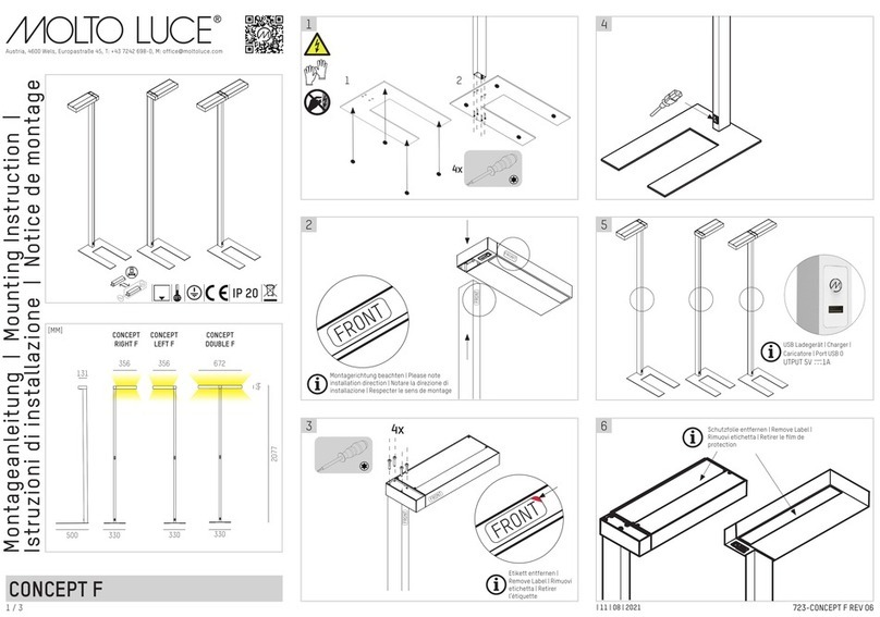 MOLTO LUCE CONCEPT F User guide
