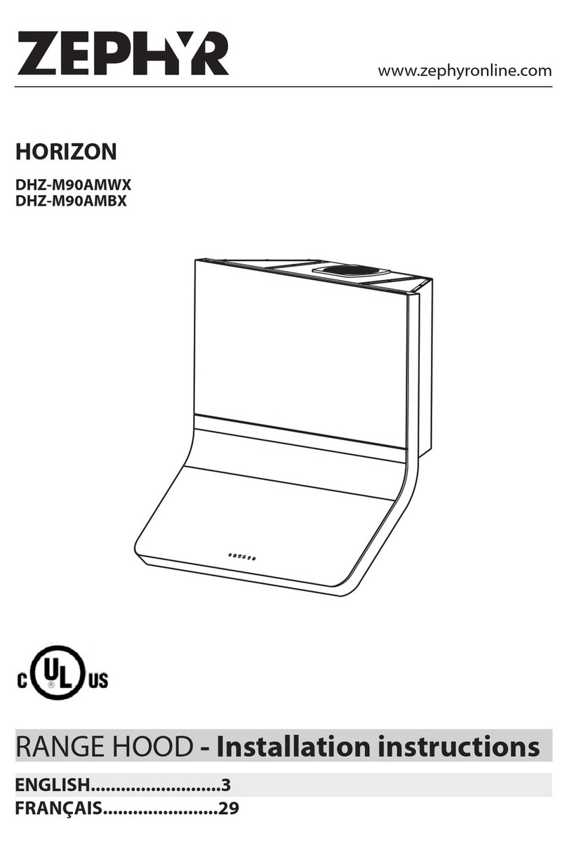 Zephyr HORIZON DHZ-M90AMWX User manual Zephyr HORIZON DHZ-M90AMWX User manual