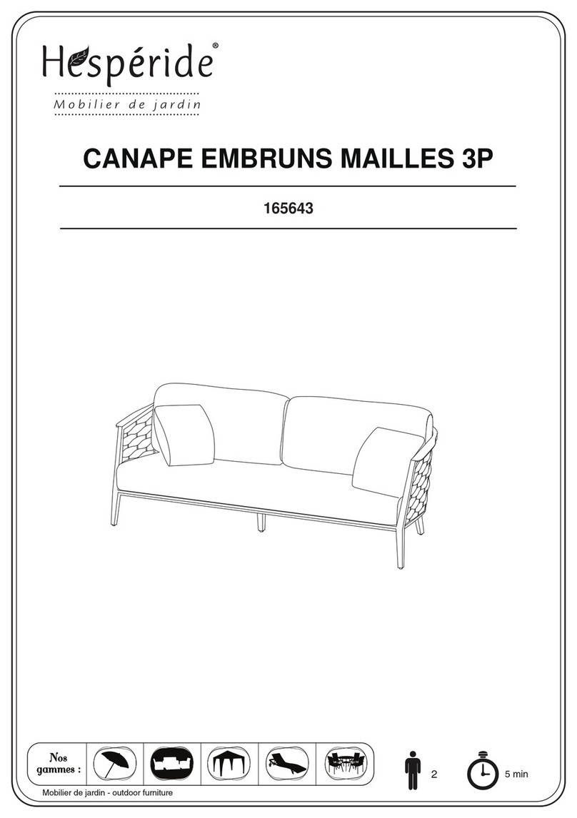 Hesperide EMBRUNS 165643 User manual
