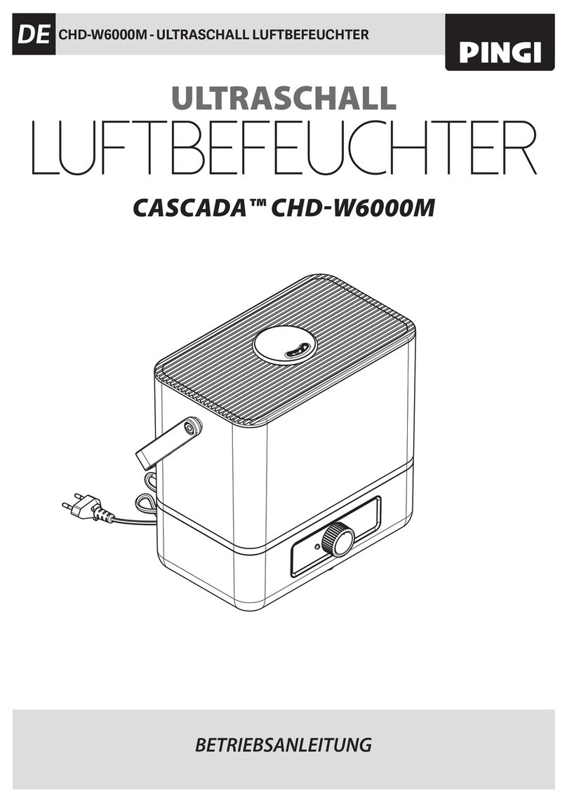 Pingi CASCADA CHD-W6000M operating instructions