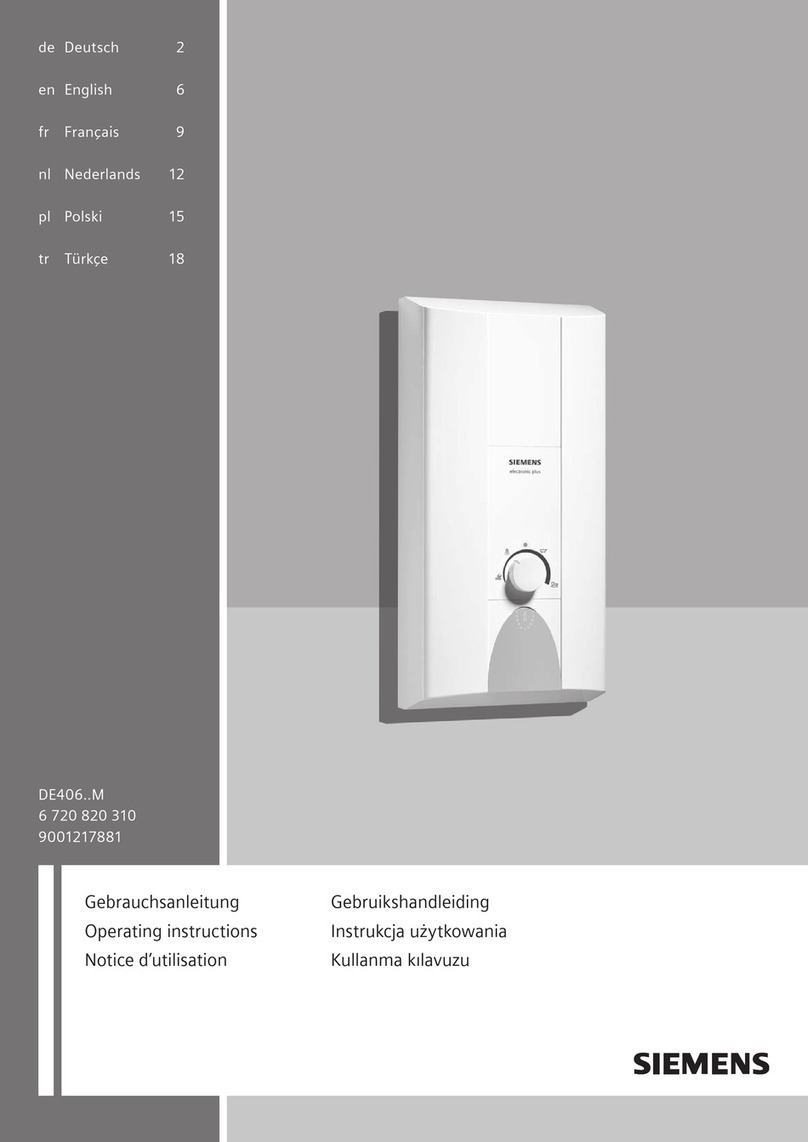 Siemens DE406M Series User manual