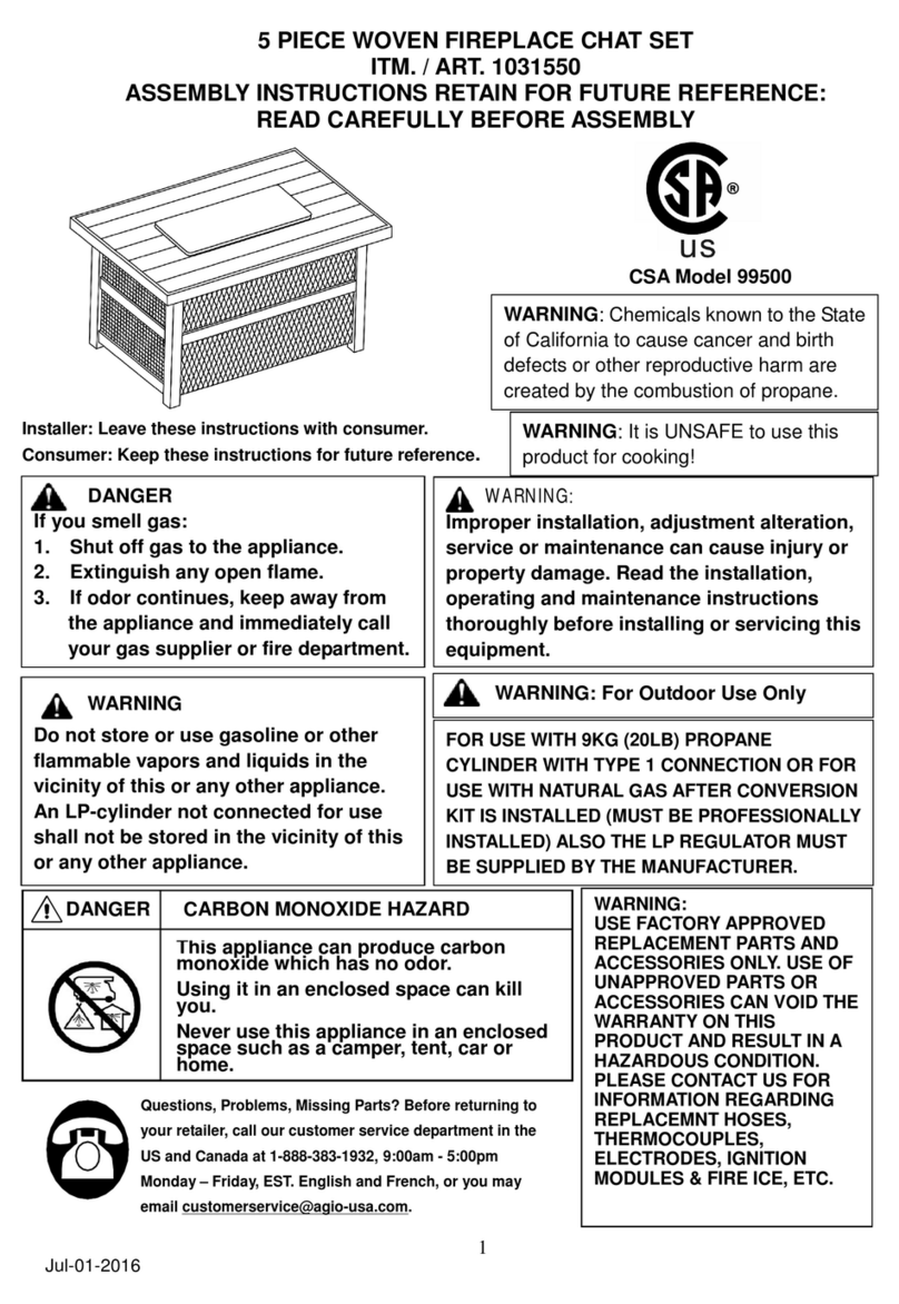 Agio 1031550 Assembly instructions