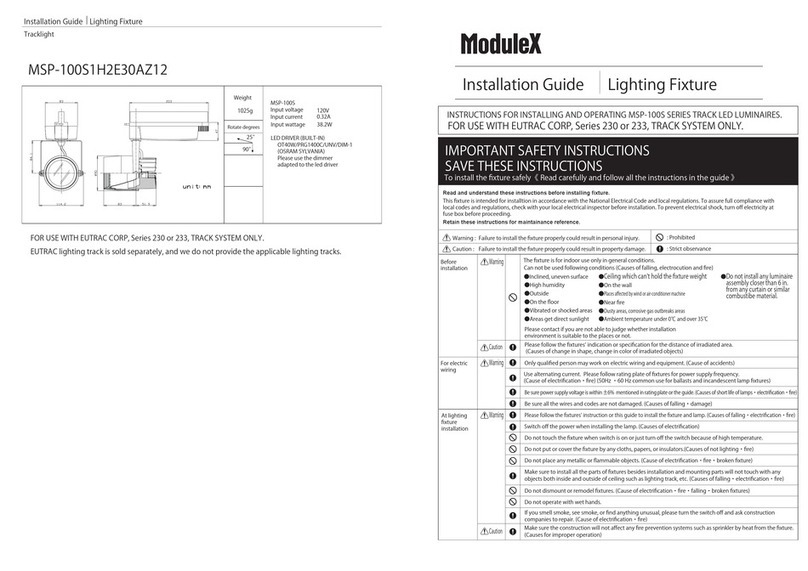 Modulex MSP-100S Series User manual