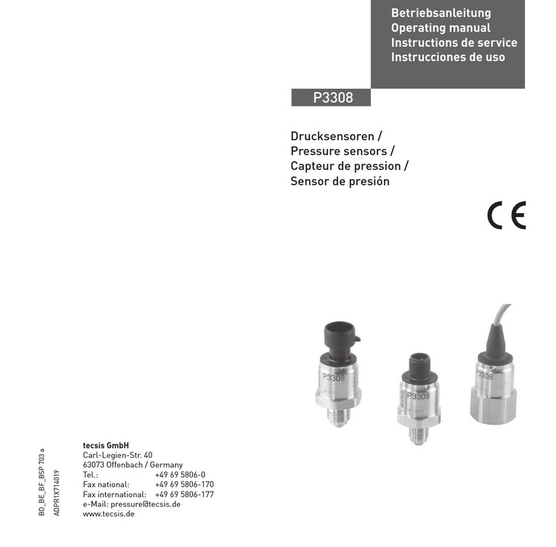 Tecsis P3308 operating manual