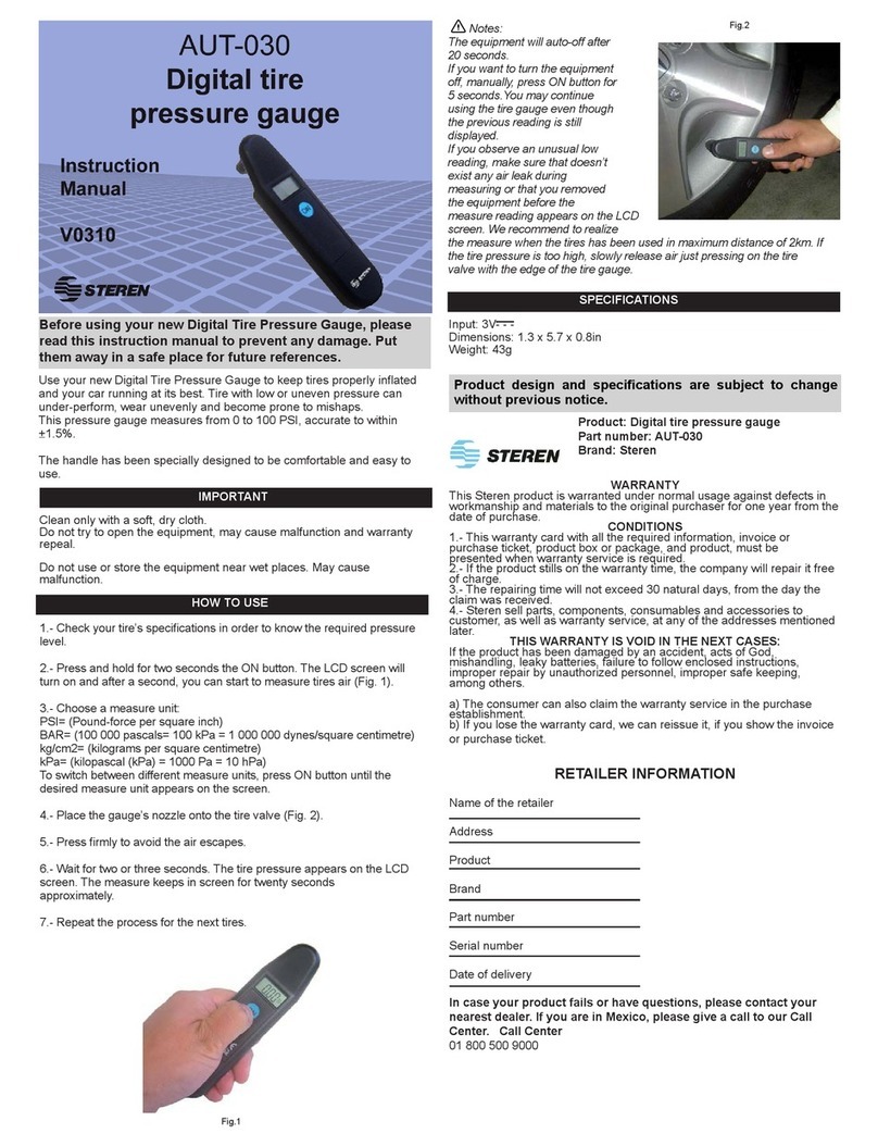 Steren AUT-030 User manual Steren AUT-030 User manual