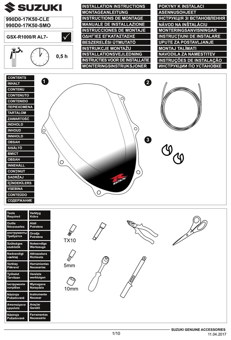 Suzuki 990D0-17K50-CLE installation instructions