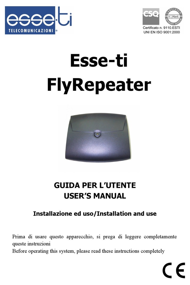 Esse-ti FlyRepeater User manual