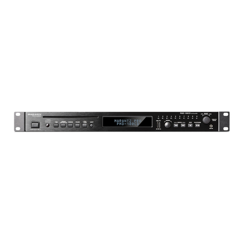 Marantz professional PMD-100CD user guide Marantz professional PMD-100CD user guide