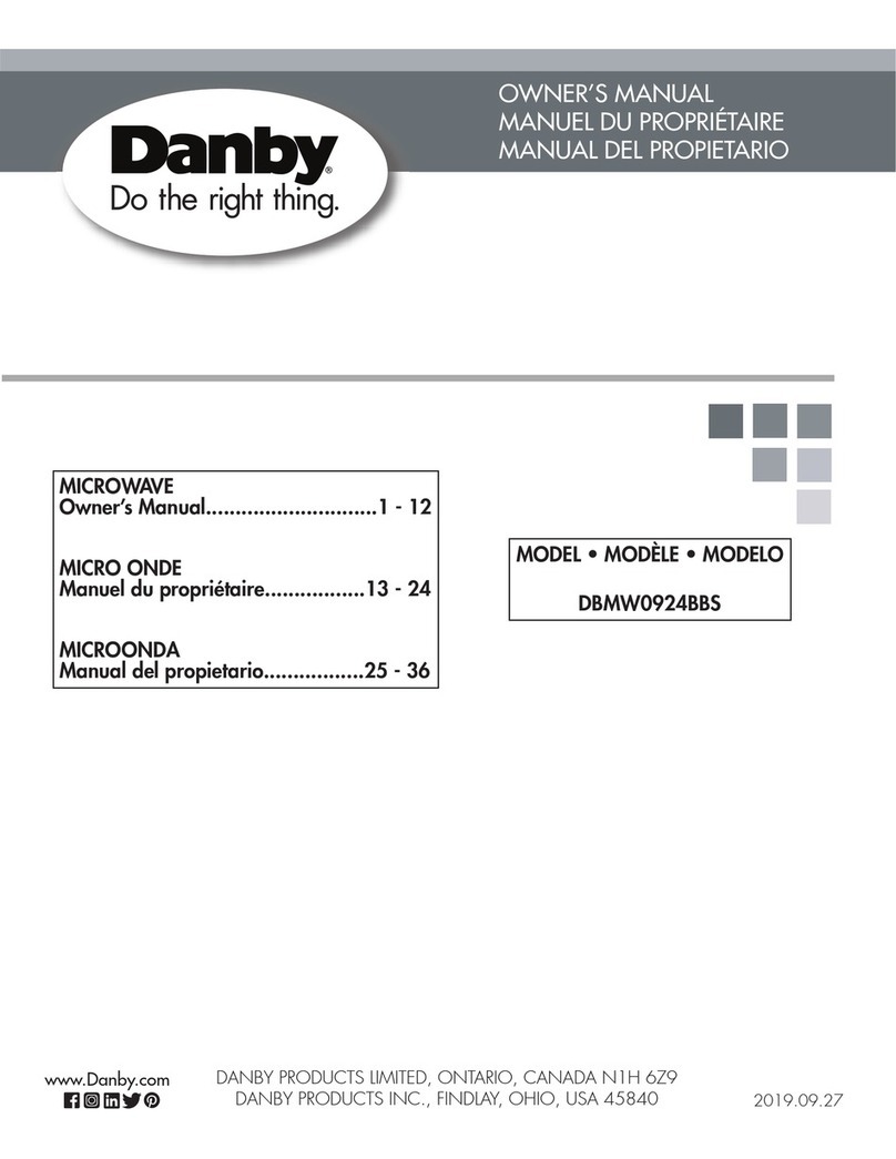 Danby DBMW0924BBS User manual