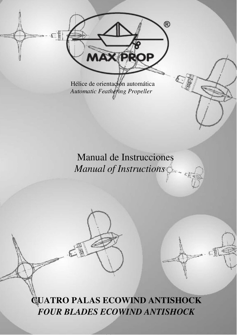 MAX PROP ECOWIND ANTISHOCK Manual of instructions