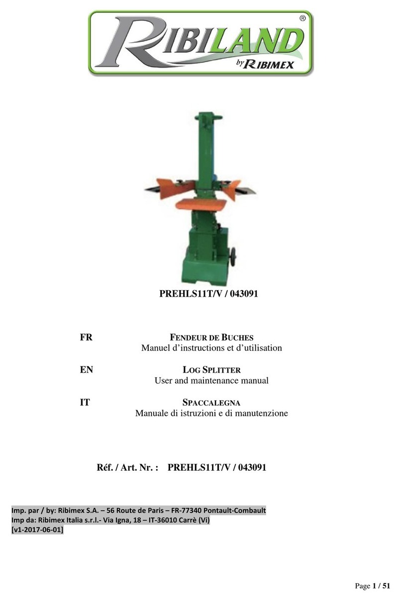 Ribimex Ribiland PREHLS11T/V User and maintenance manual