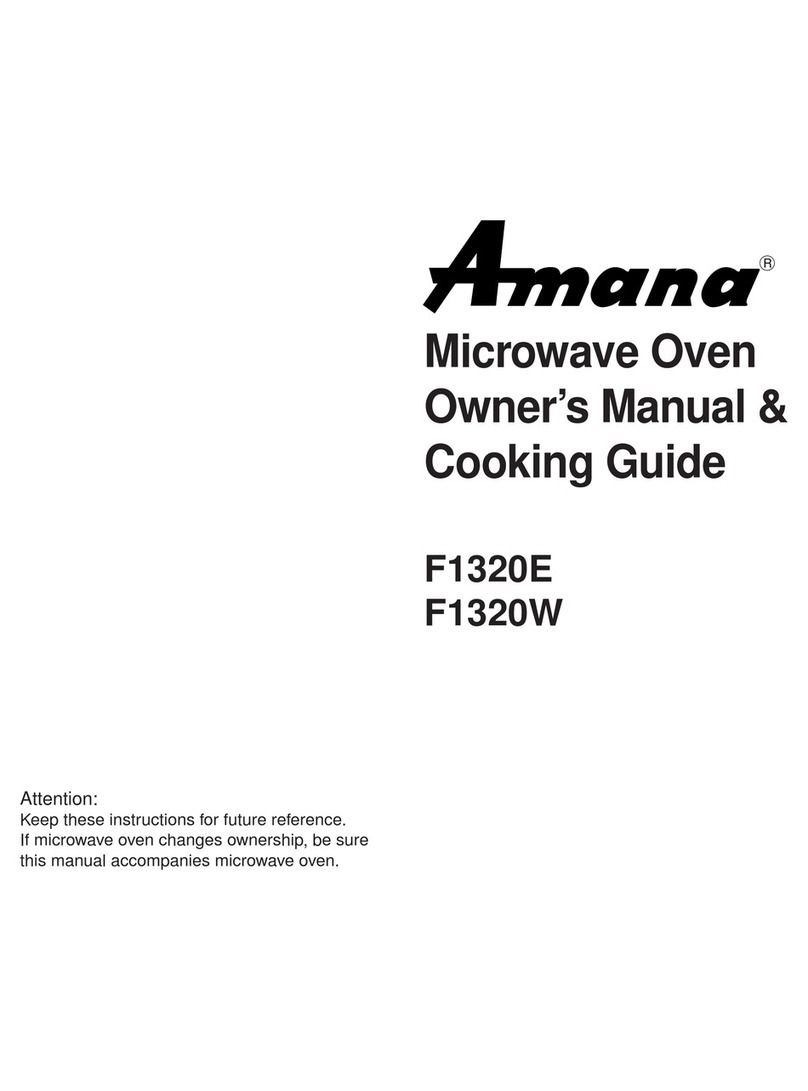 Amana F1320E Use and care manual Amana F1320E Use and care manual