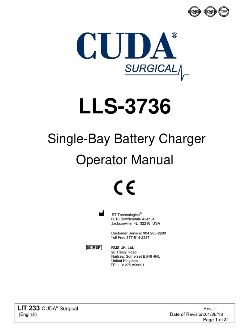 Cuda surgical LLS-3736 Operator's manual