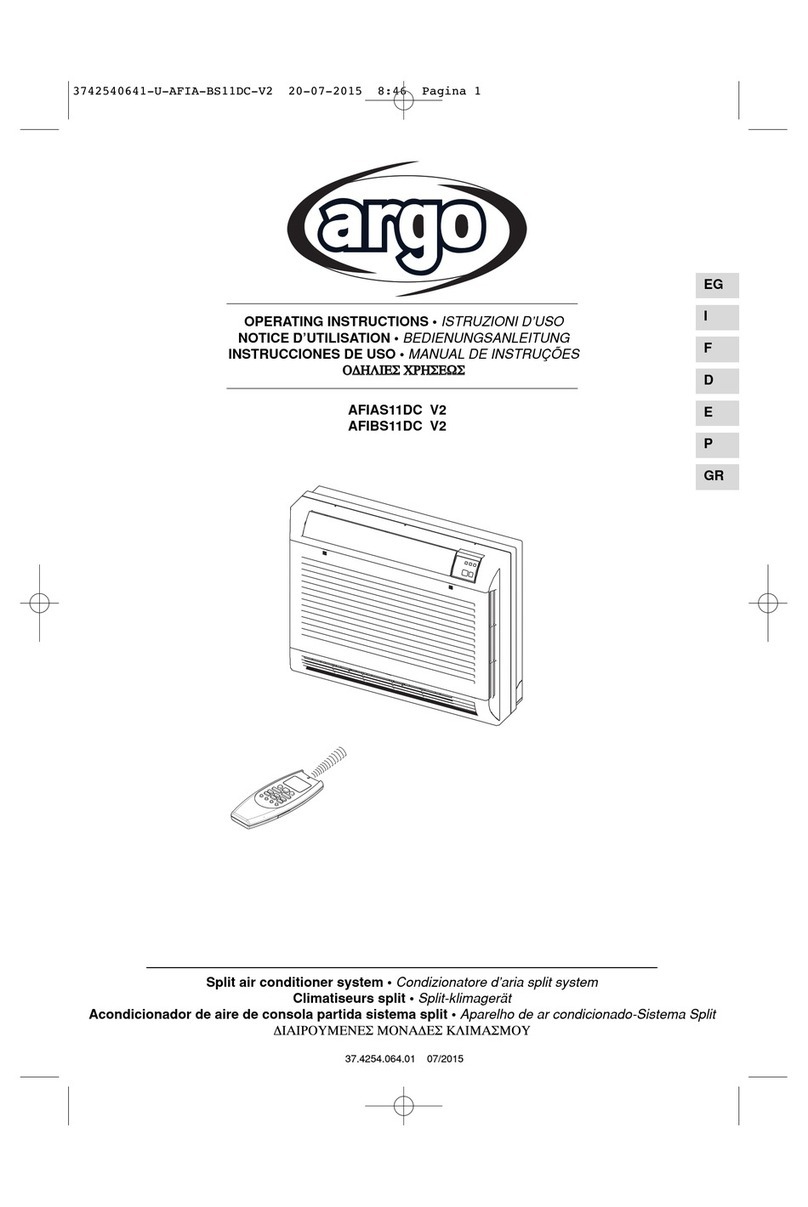 Argo AFIAS11DC User manual