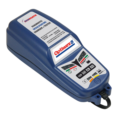 TecMate Optimate 5 start/stop Instructions for use