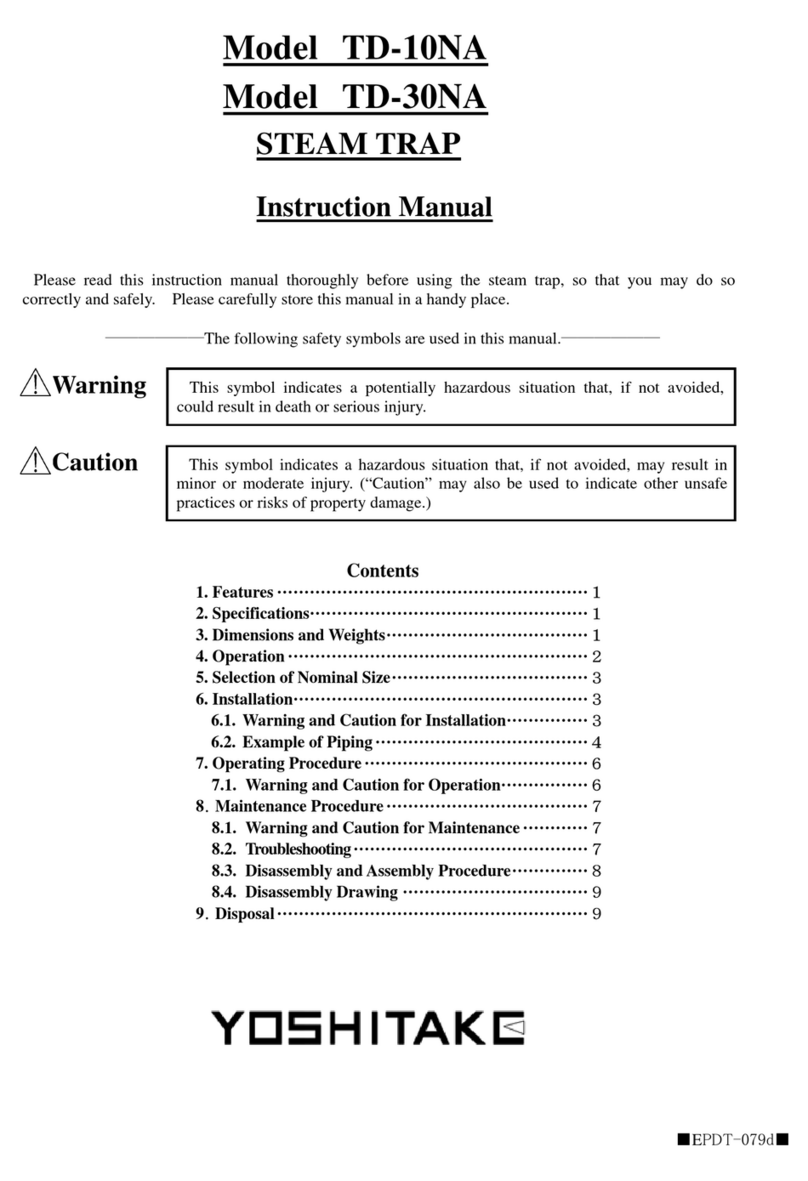 Yoshitake TD-10NA instruction manual Yoshitake TD-10NA instruction manual
