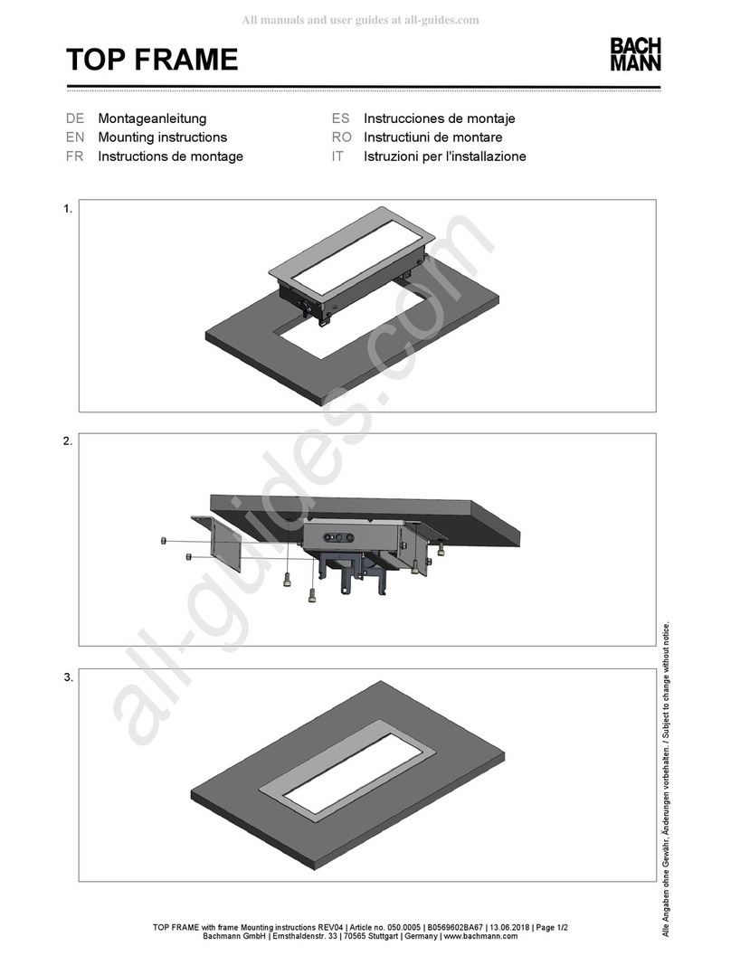 Bachmann TOP FRAME User manual