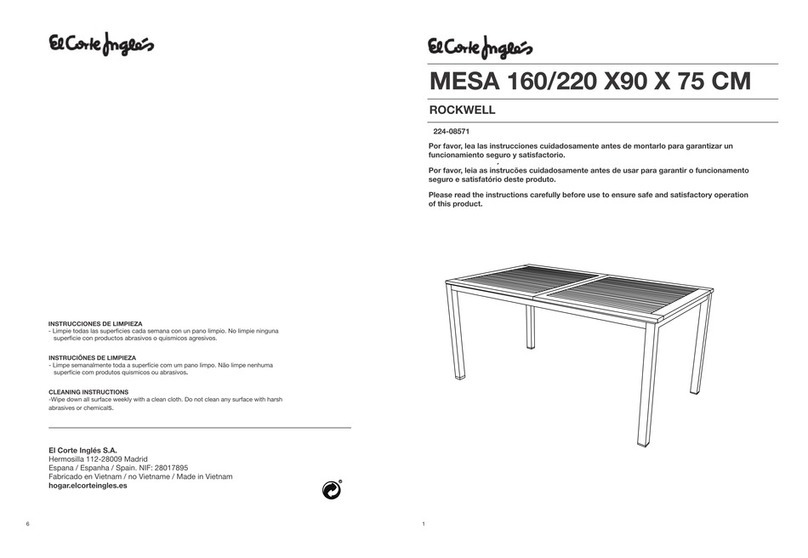 El Corte Inglés ROCKWELL 224-08571 Assembly instructions El Corte Inglés ROCKWELL 224-08571 Assembly instructions